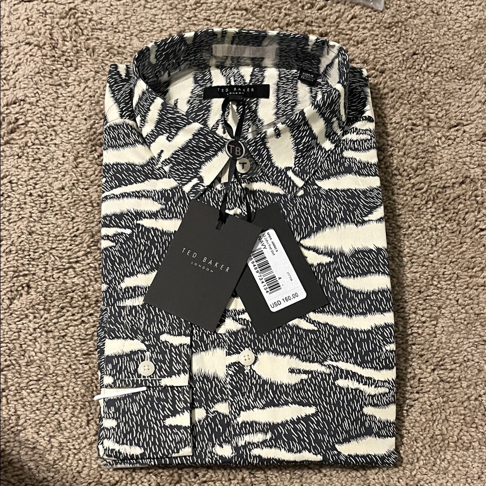 Ted Baker Monochrome Abstract Shirt